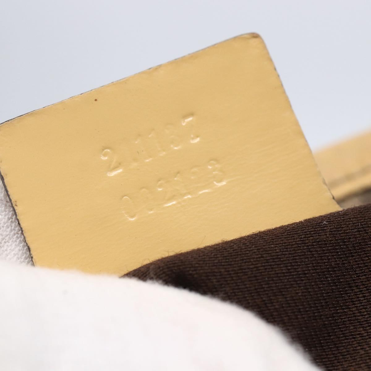 GUCCI GG Supreme Tote Bag PVC Beige Silver 211137 Auth 147938