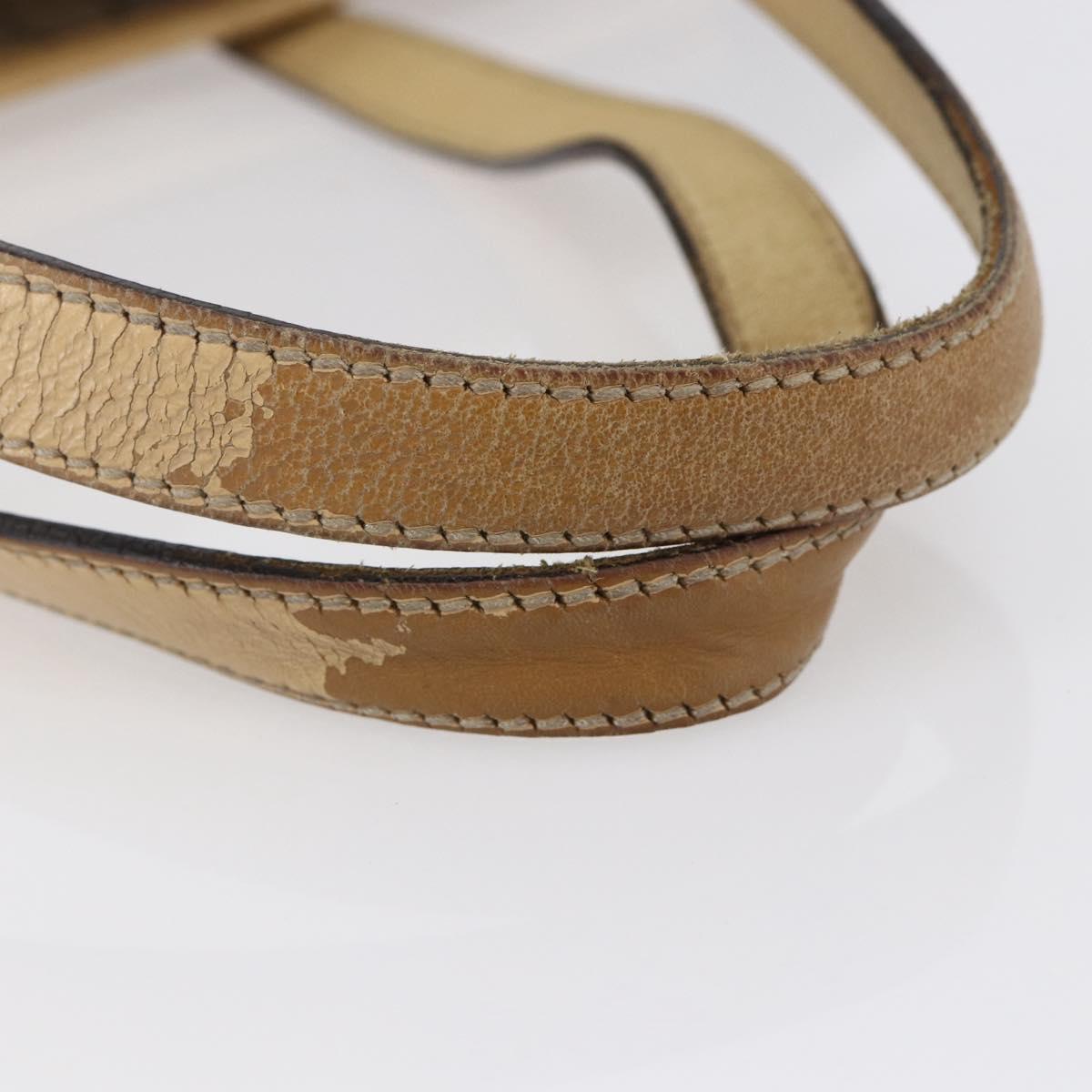 GUCCI GG Supreme Tote Bag PVC Beige Silver 211137 Auth 147938