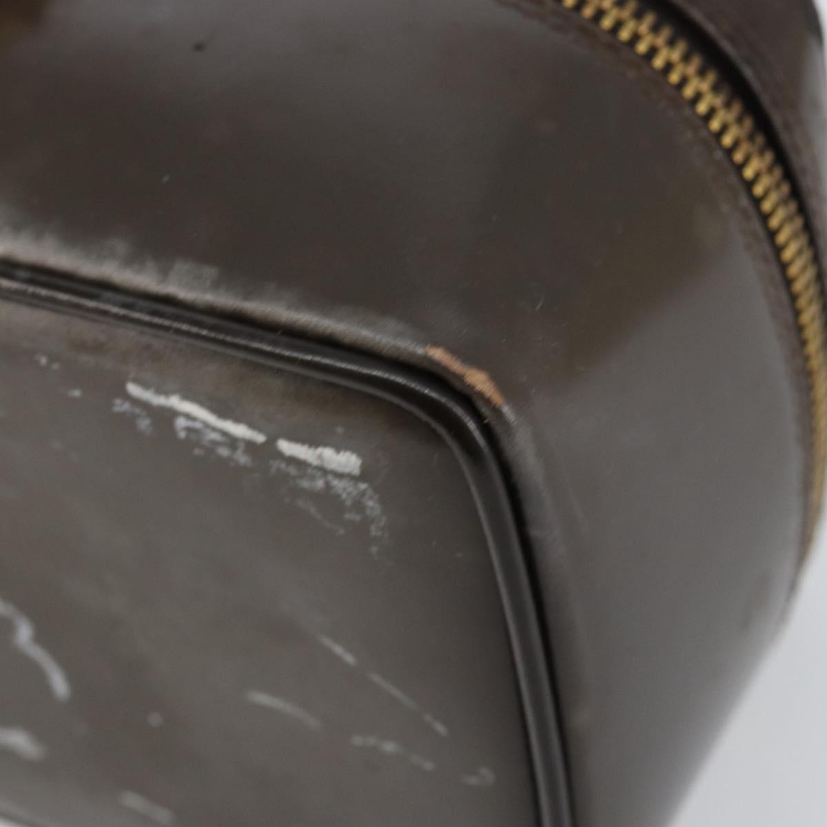 GUCCI Bamboo Vanity Hand Bag Leather Brown Gold 032 1705 0151 Auth 147944