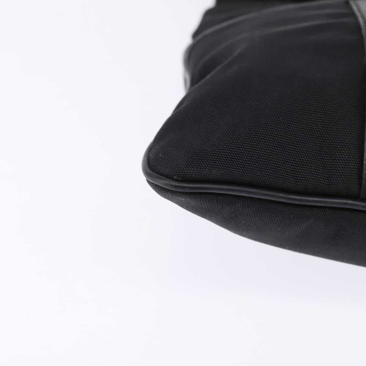 GUCCI Web Sherry Line Shoulder Bag Nylon Black 181068 Auth 147947