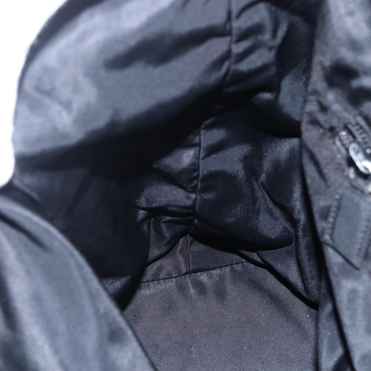 PRADA Tote Bag Nylon Black Auth 147955