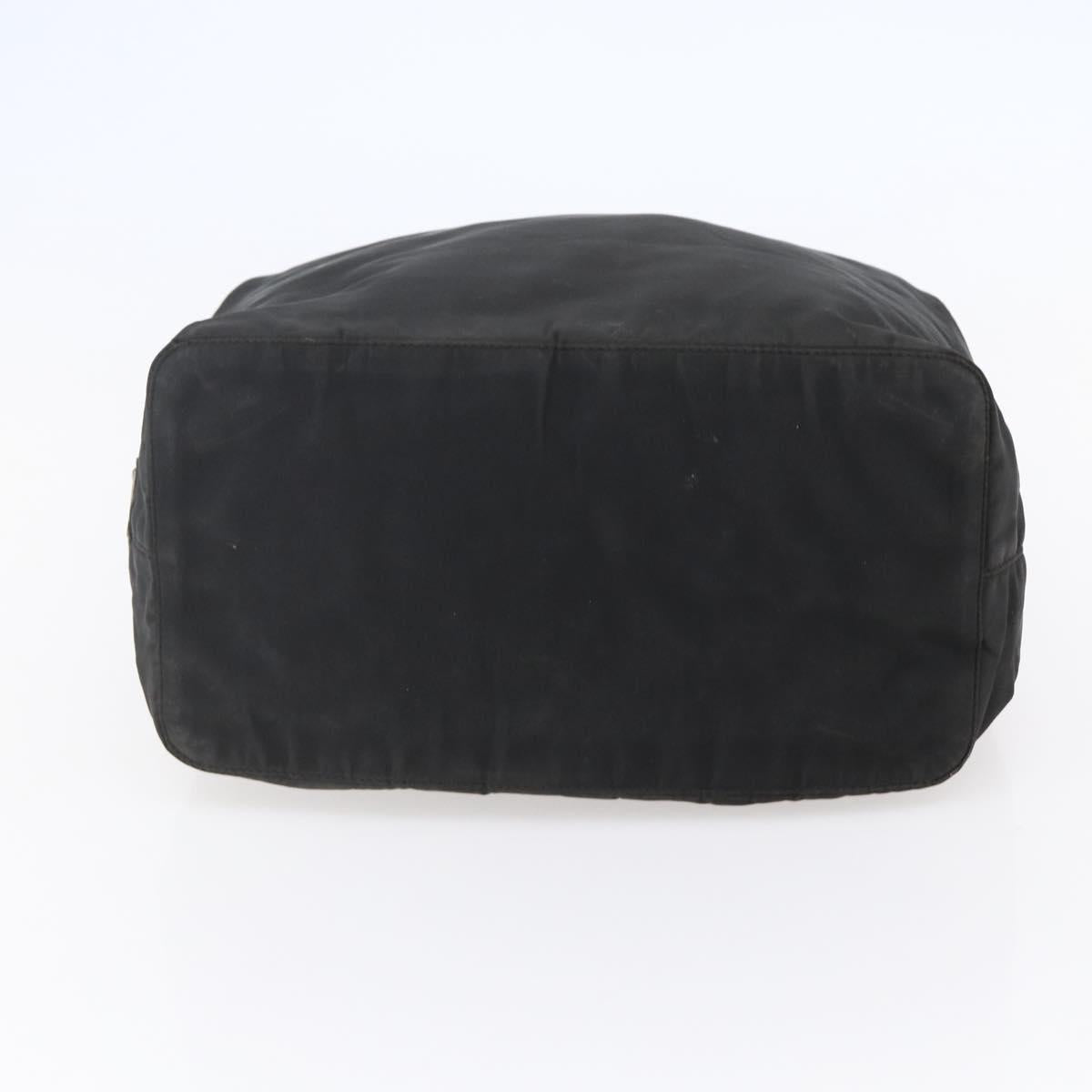 PRADA Tote Bag Nylon Black Auth 147955
