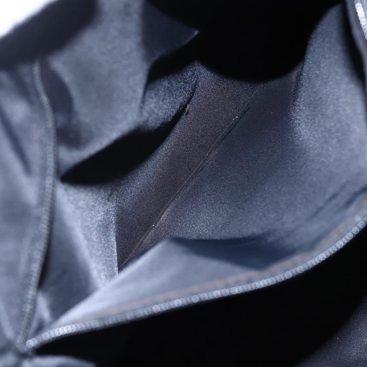 Christian Dior Canage Hand Bag Nylon Gray Silver Auth 147959