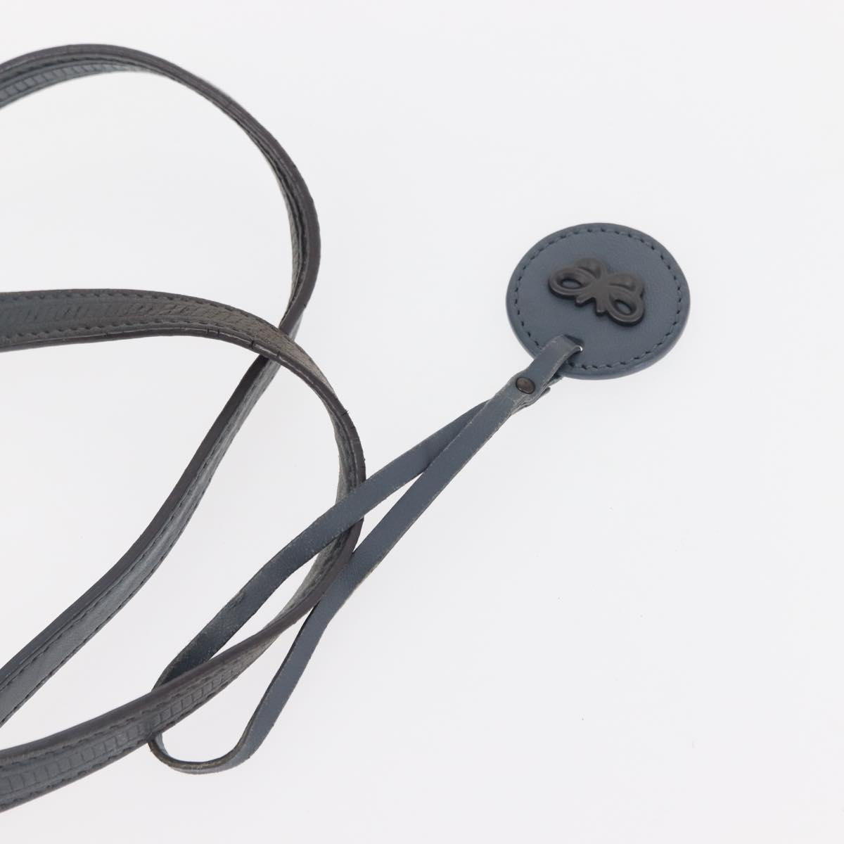 BOTTEGA VENETA INTRECCIATO Transcription Pattern Bag Nylon Blue Auth 147964