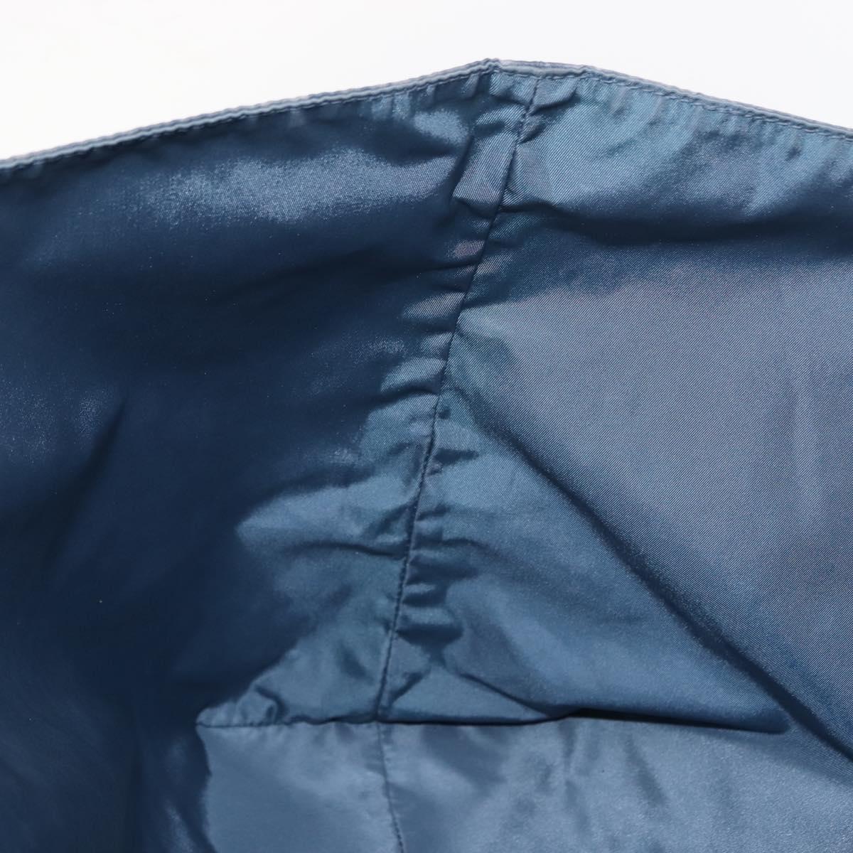 BOTTEGA VENETA INTRECCIATO Transcription Pattern Bag Nylon Blue Auth 147964