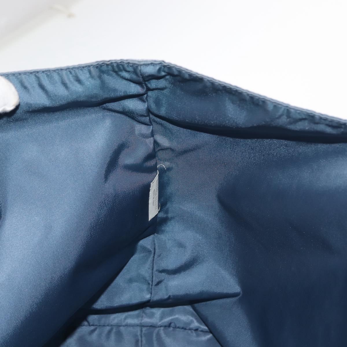 BOTTEGA VENETA INTRECCIATO Transcription Pattern Bag Nylon Blue Auth 147964