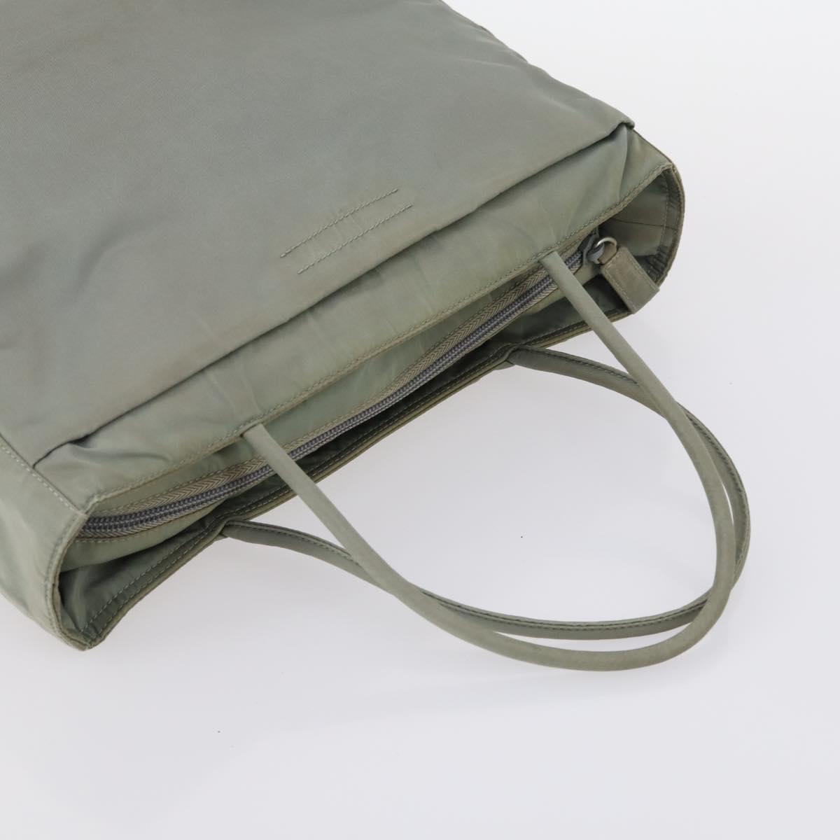 PRADA Tote Bag Nylon 2Set Pink Khaki Auth 147966