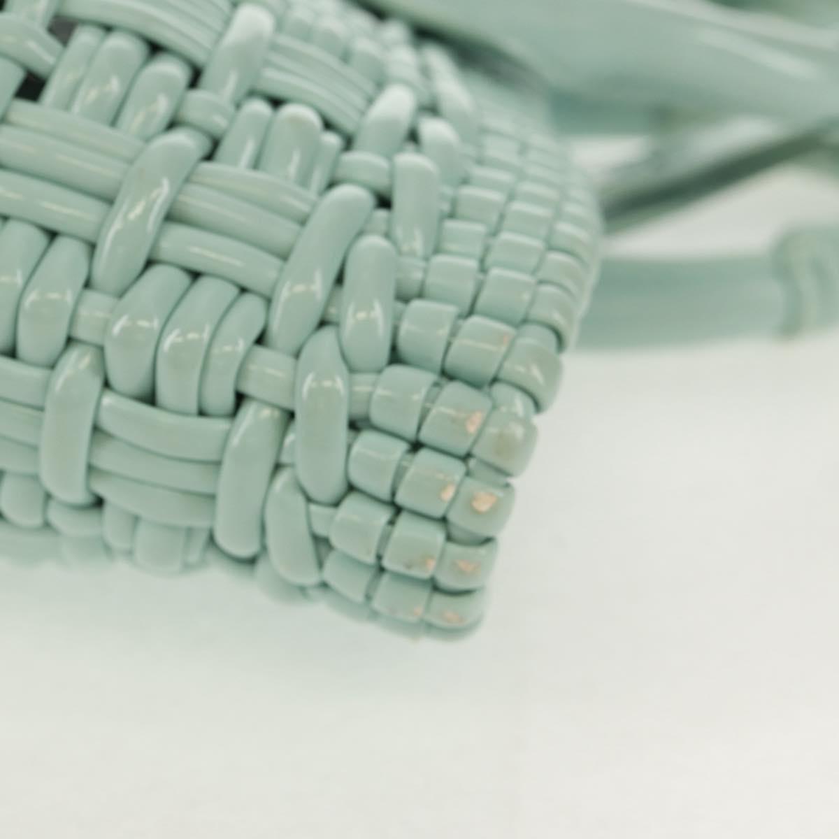 BALENCIAGA Bistro XS Hand Bag Rubber 2way LIme Green Silver 671342 Auth 147970V