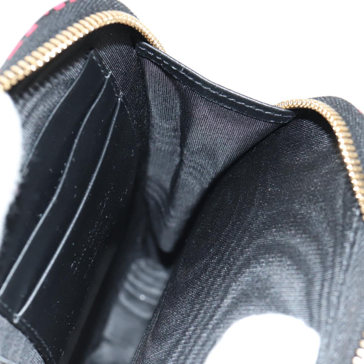 Christian Dior Chain Phone Pouch Leather 2way Red Gold Auth 147971M