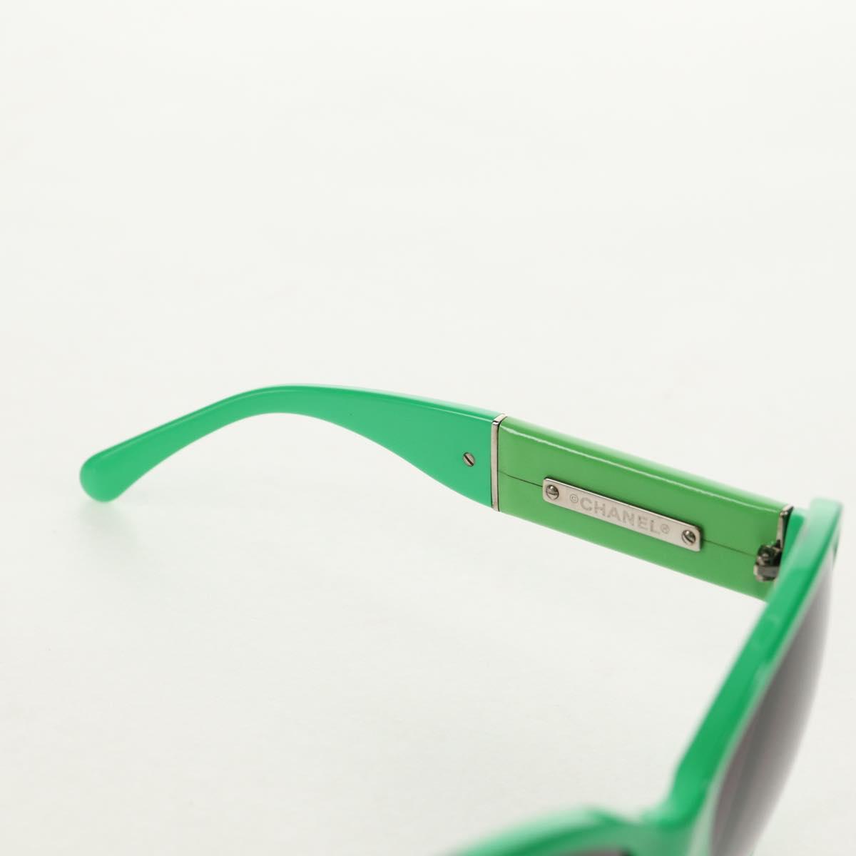 CHANEL COCO Mark Sunglasses Plastic Green 5229QA CC Auth 147976M