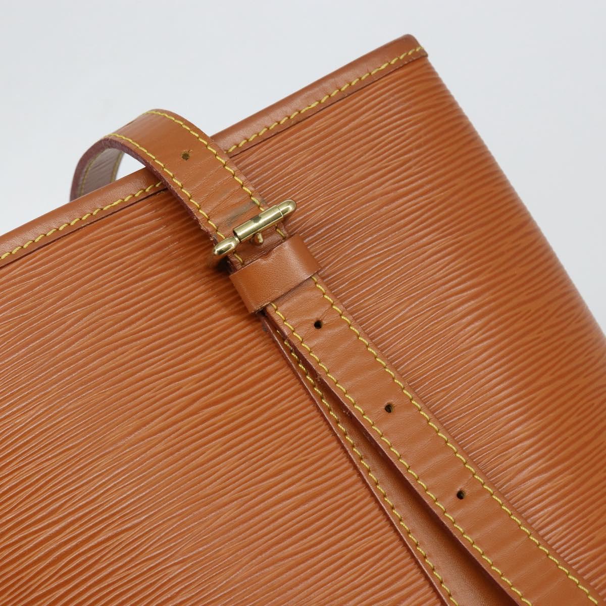 LOUIS VUITTON Epi Bucket GM Shoulder Bag SPO Beige LV Auth 147993
