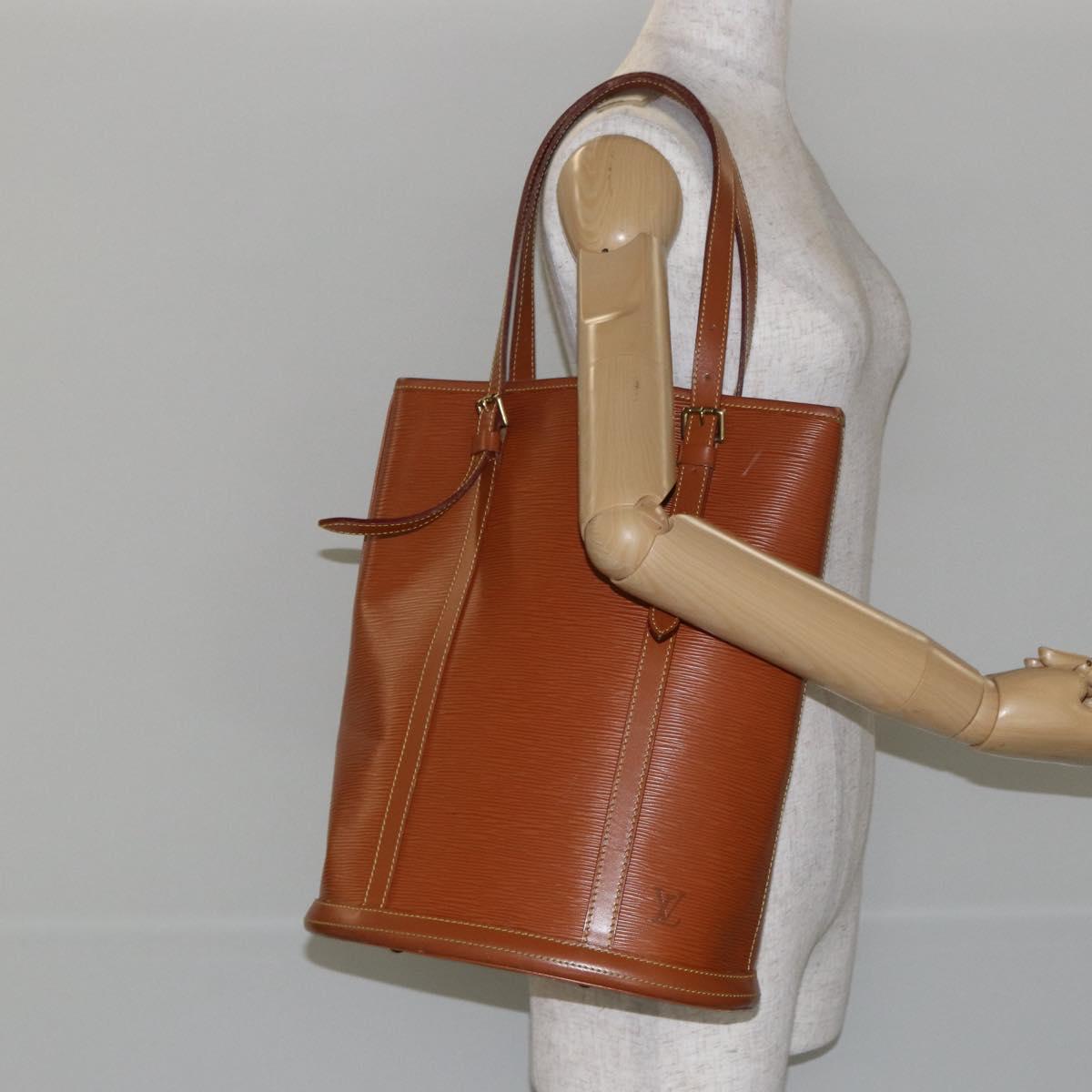 LOUIS VUITTON Epi Bucket GM Shoulder Bag SPO Beige LV Auth 147993