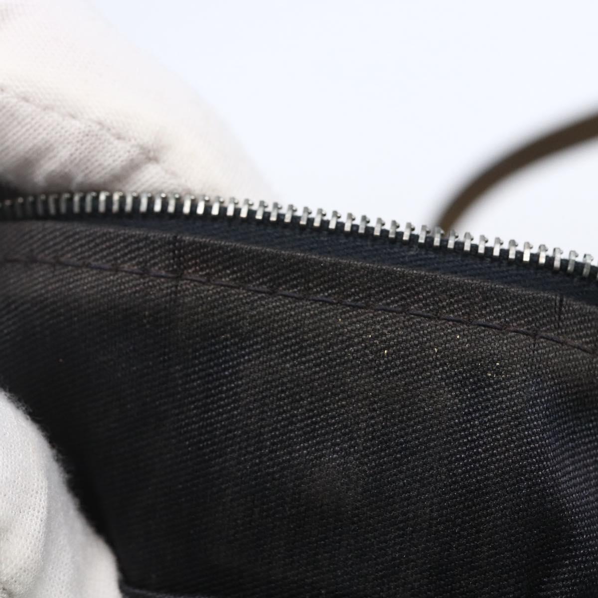 FENDI Zucca Canvas Hand Bag Green Silver Auth 148002