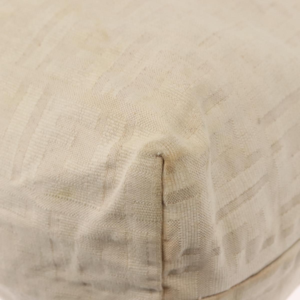 FENDI Zucca Canvas Tote Bag Beige Auth 148003