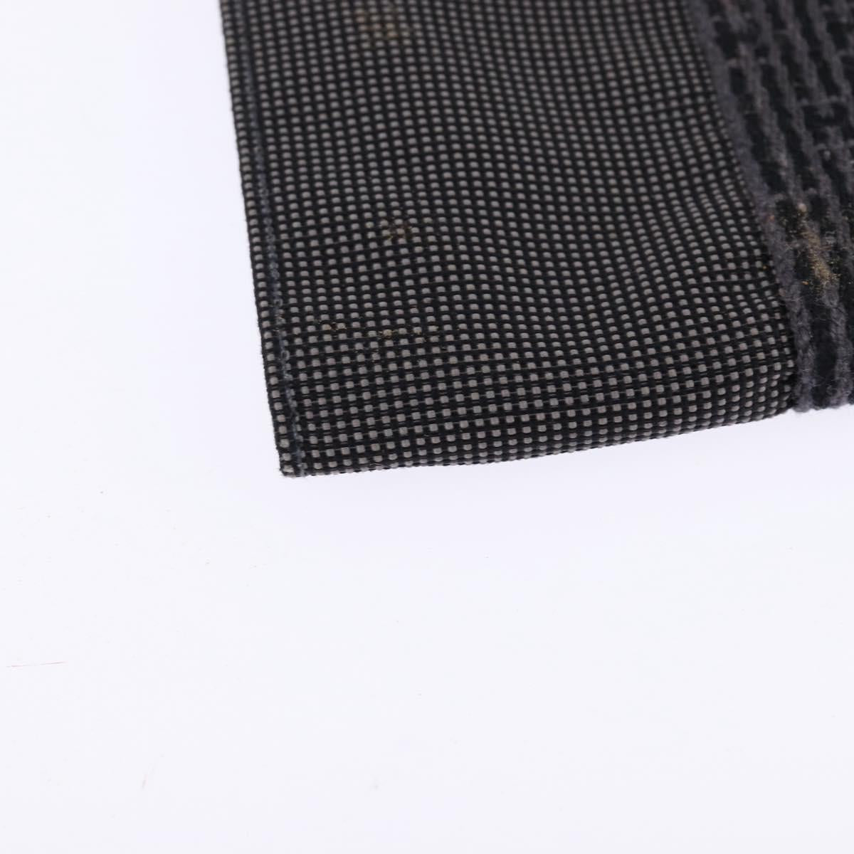 HERMES Pochette Her Line MM Shoulder Bag Canvas Gray Auth 148006