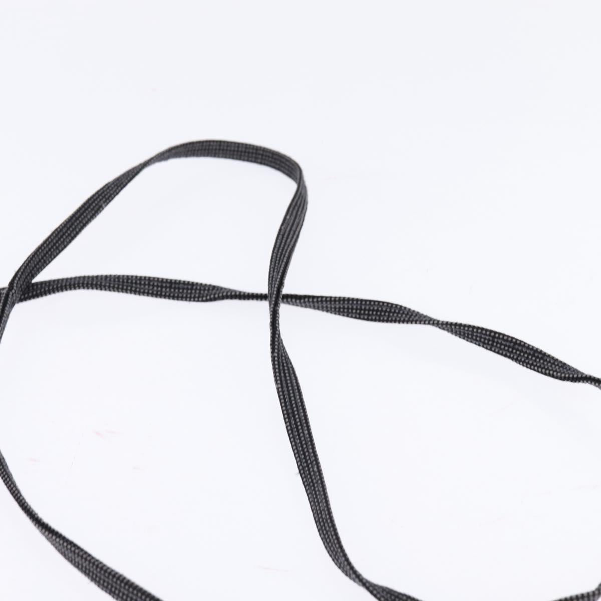 HERMES Pochette Her Line MM Shoulder Bag Canvas Gray Auth 148006