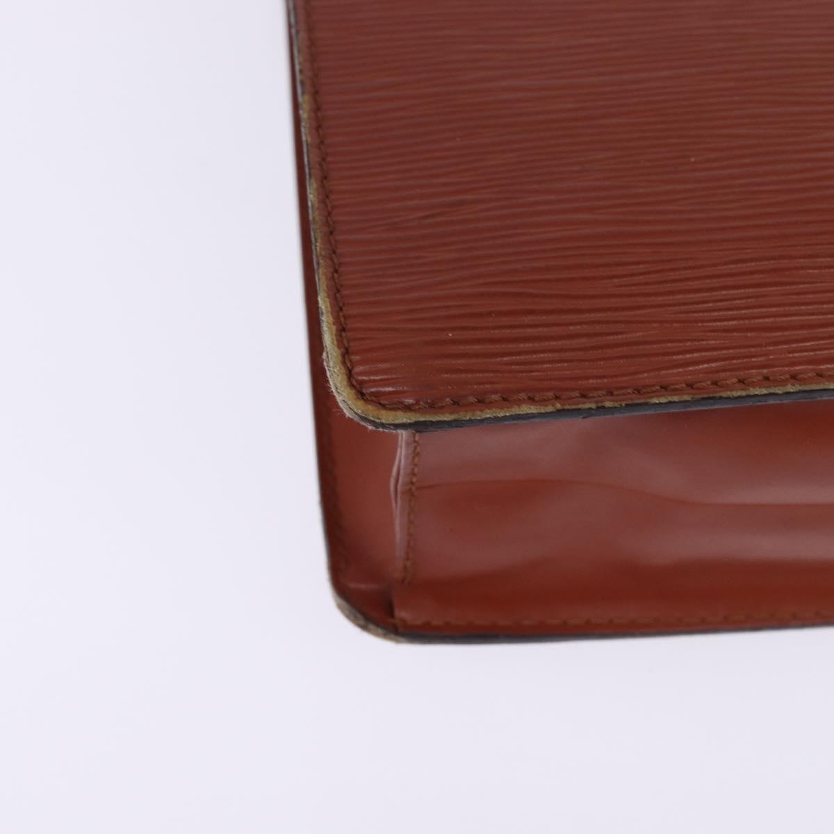 LOUIS VUITTON Epi Monceau 28 Hand Bag Brown M52123 LV Auth 148027