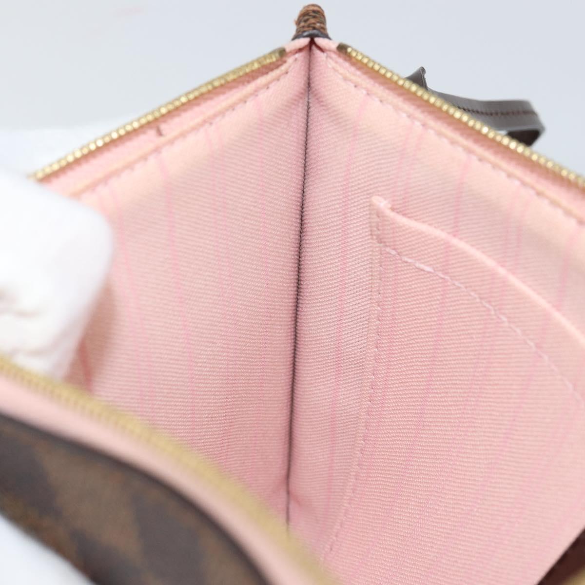 LOUIS VUITTON Damier Ebene Neverfull MM Pouch Pouch LV Auth 148039