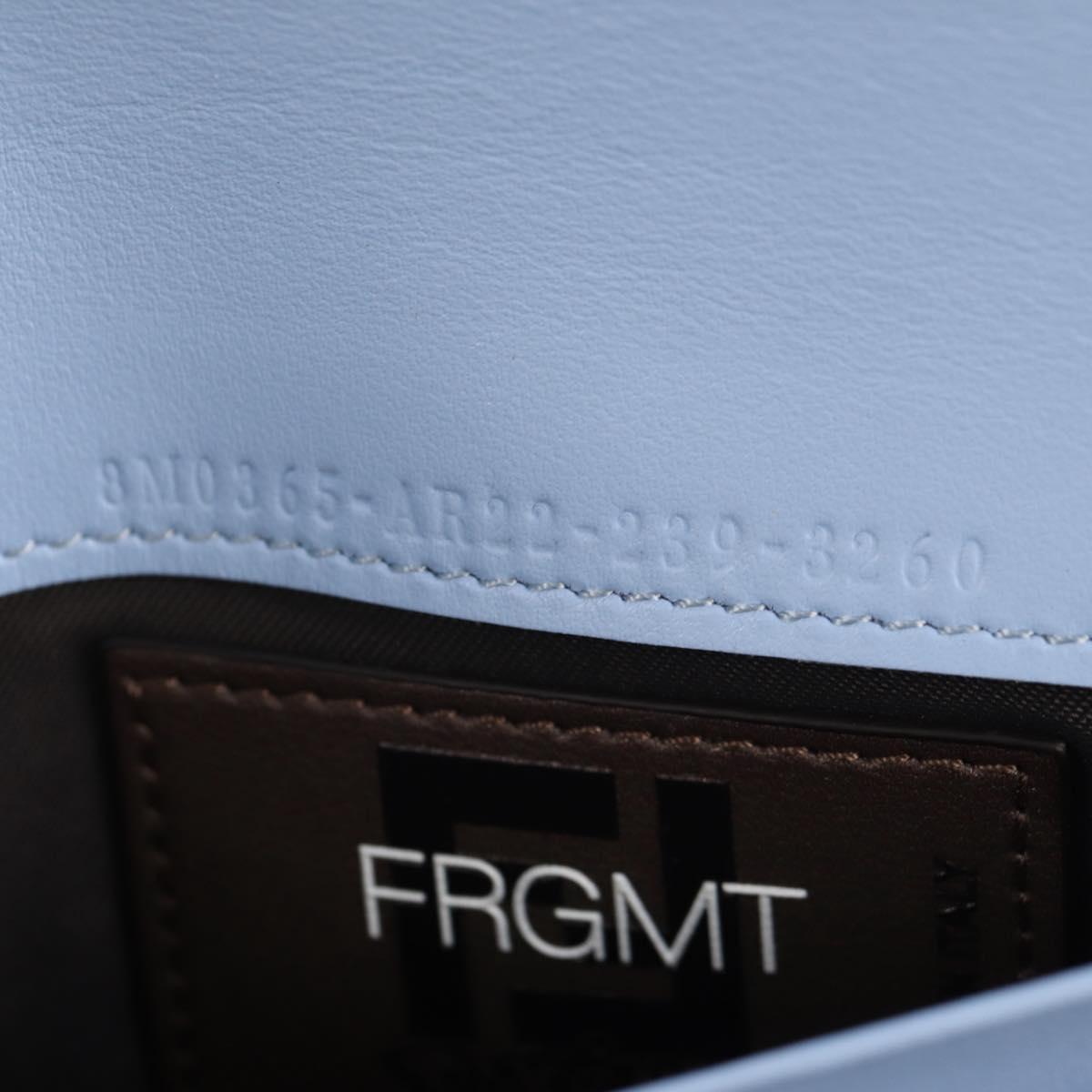 FENDI FRGMT x POKÉMON Wallet Zucca Canvas Shoulder Bag Black Auth 148040SM