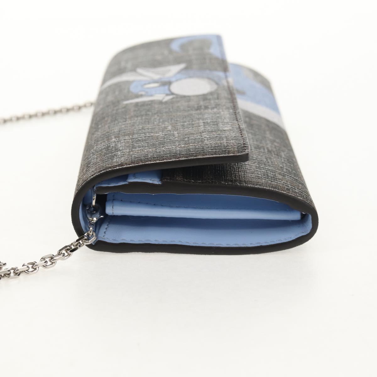 FENDI FRGMT x POKÉMON Wallet Zucca Canvas Shoulder Bag Black Auth 148040SM