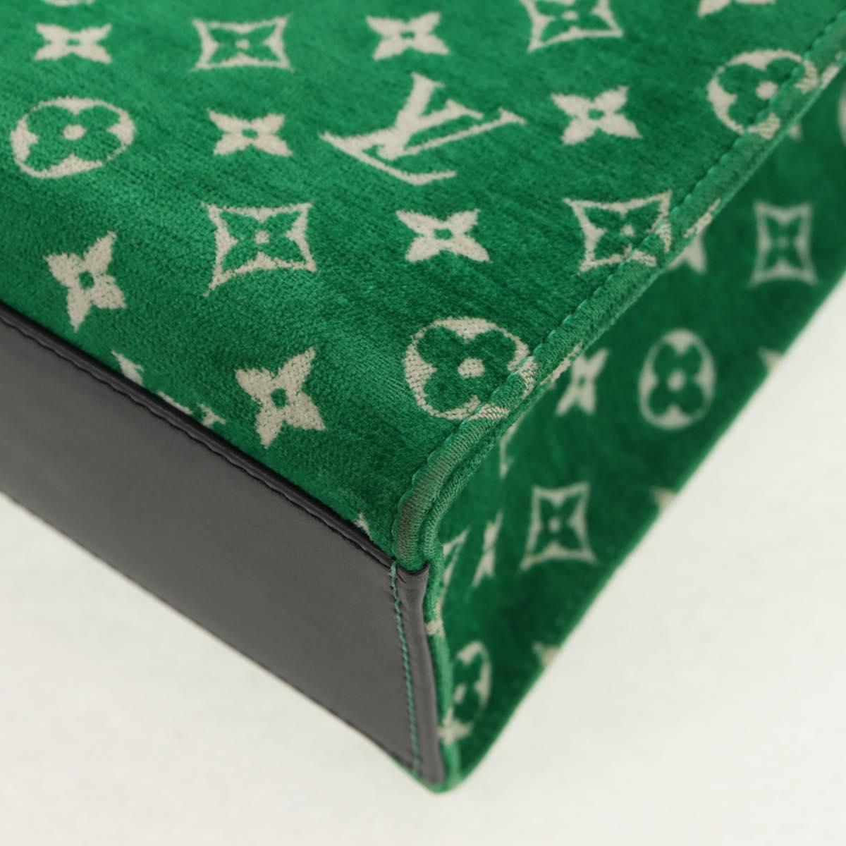 LOUIS VUITTON Monogram Jacquard Velvet On The Go PM Bag M46216 LV Auth 148041SM