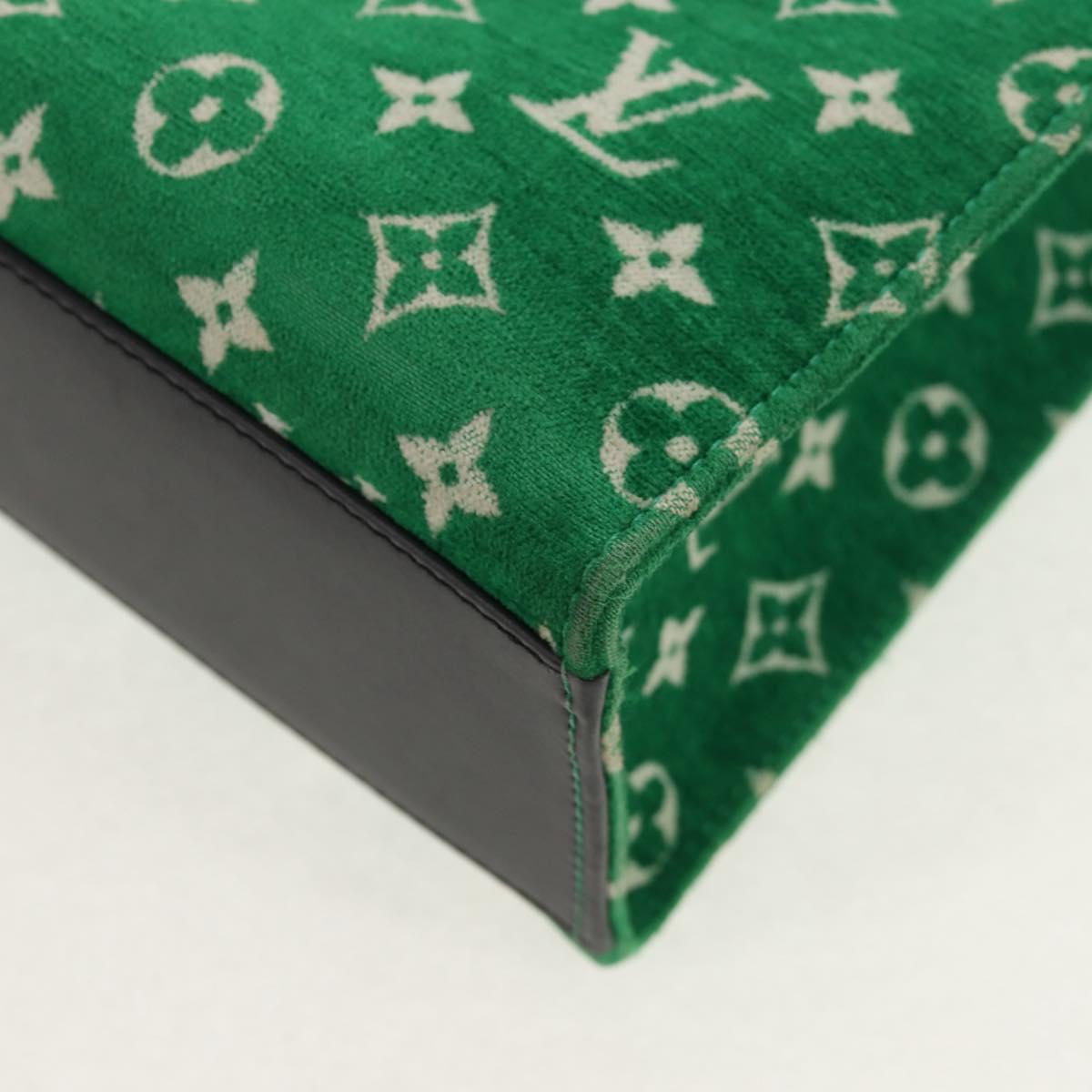 LOUIS VUITTON Monogram Jacquard Velvet On The Go PM Bag M46216 LV Auth 148041SM