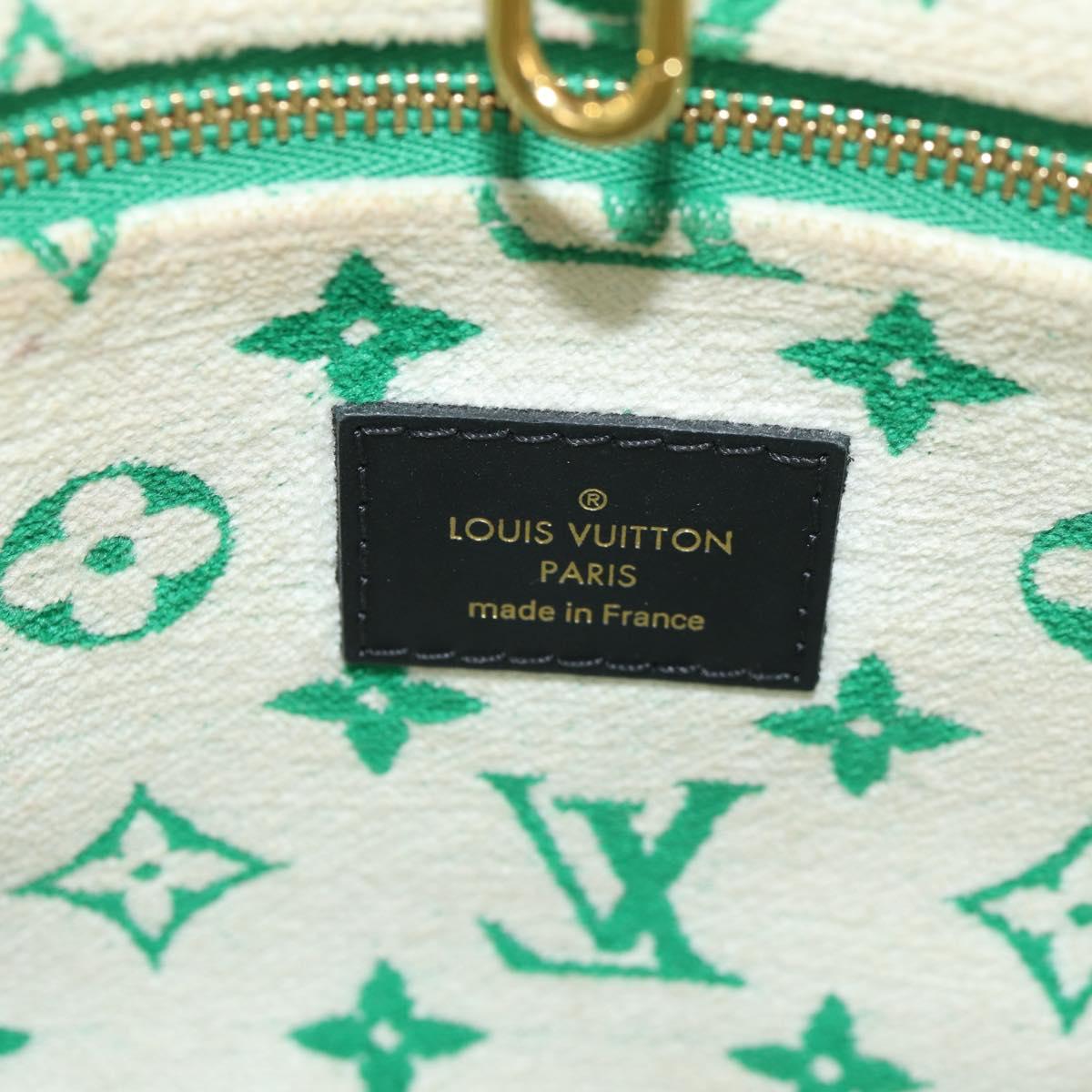 LOUIS VUITTON Monogram Jacquard Velvet On The Go PM Bag M46216 LV Auth 148041SM