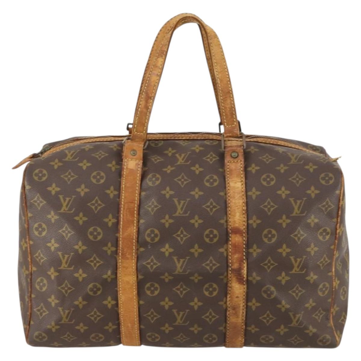 LOUIS VUITTON Monogram Sac Souple 45 Boston Bag M41624 LV Auth 148049