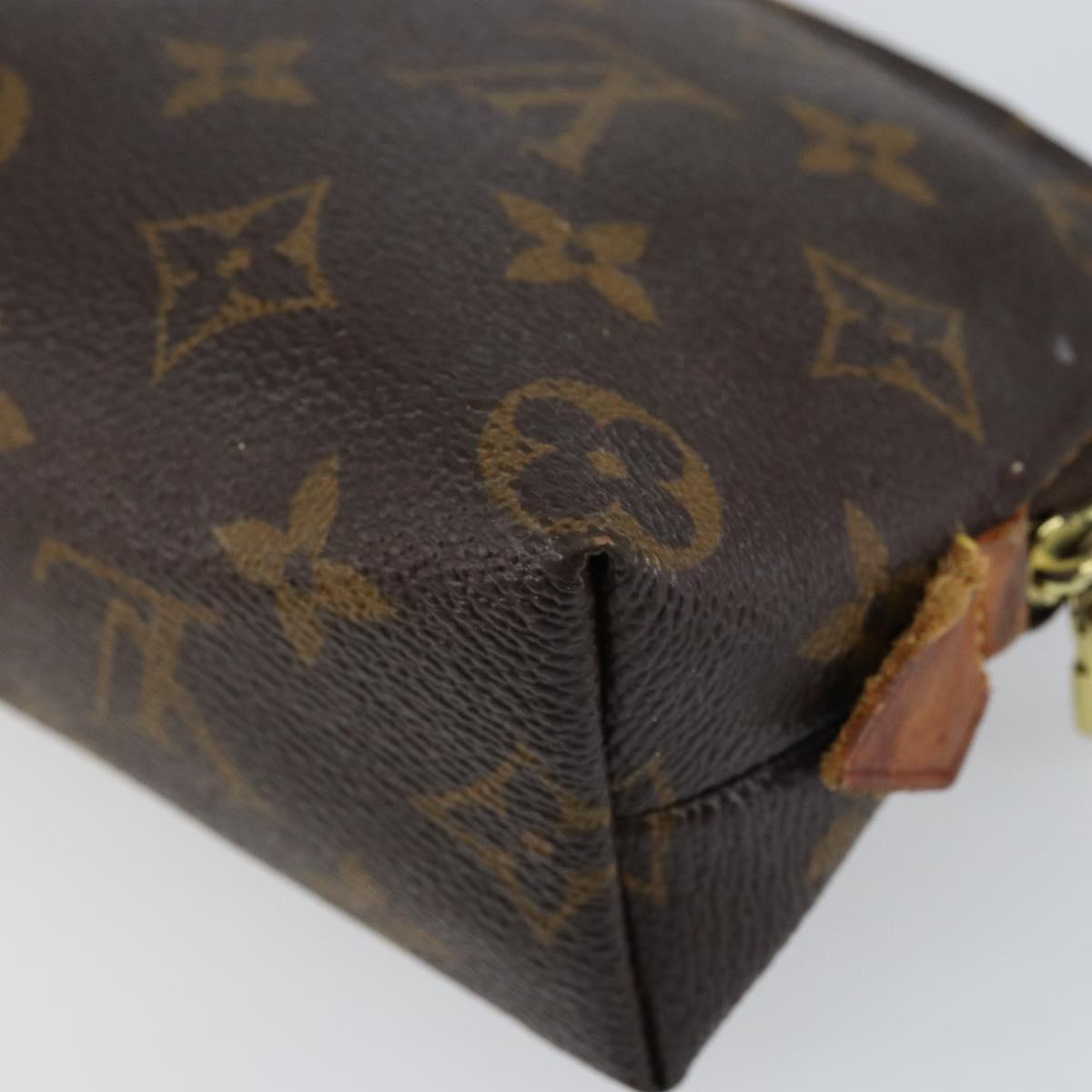 LOUIS VUITTON Monogram Pochette Cosmetic PM Cosmetic Pouch M47515 LV Auth 148054