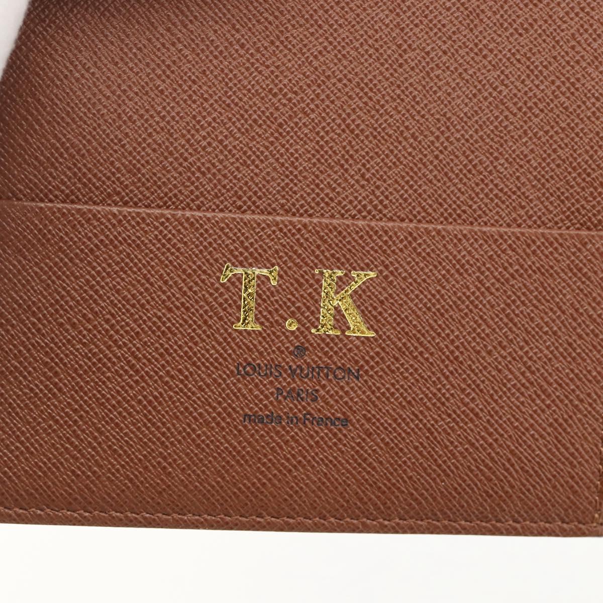 LOUIS VUITTON Monogram Agenda GM Day Planner Cover R20006 LV Auth 148056
