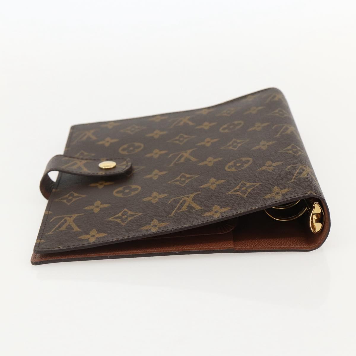 LOUIS VUITTON Monogram Agenda GM Day Planner Cover R20006 LV Auth 148056