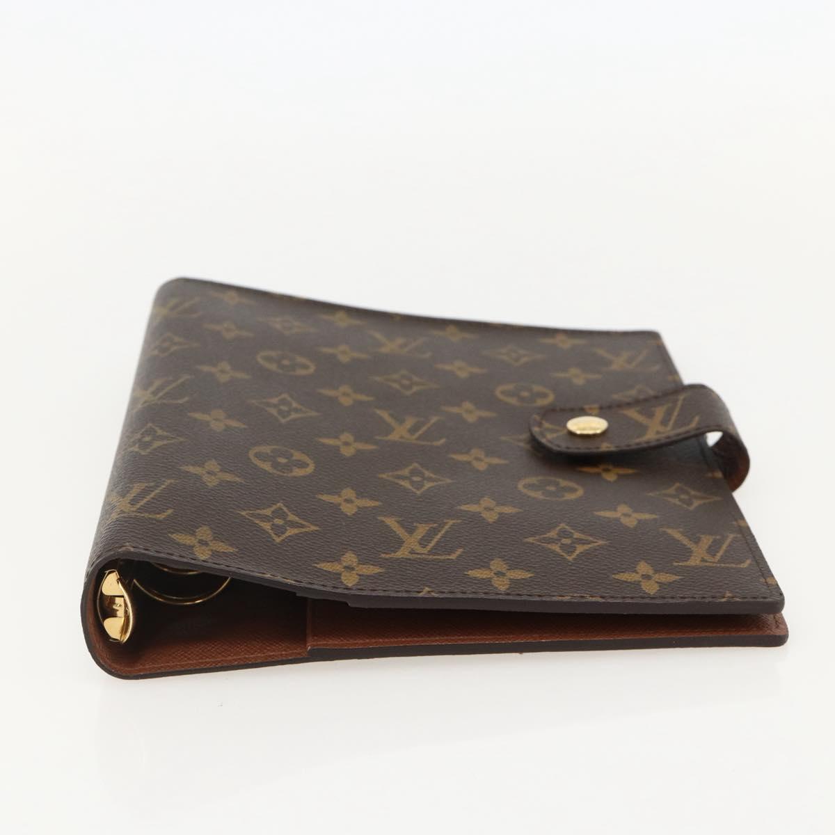 LOUIS VUITTON Monogram Agenda GM Day Planner Cover R20006 LV Auth 148056