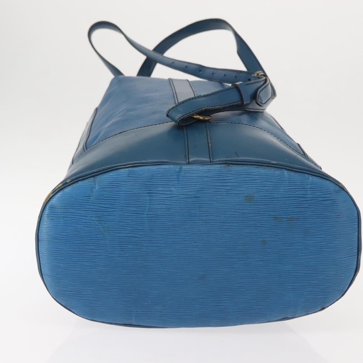 LOUIS VUITTON Epi Randonnee GM Shoulder Bag Blue M43085 LV Auth 148058