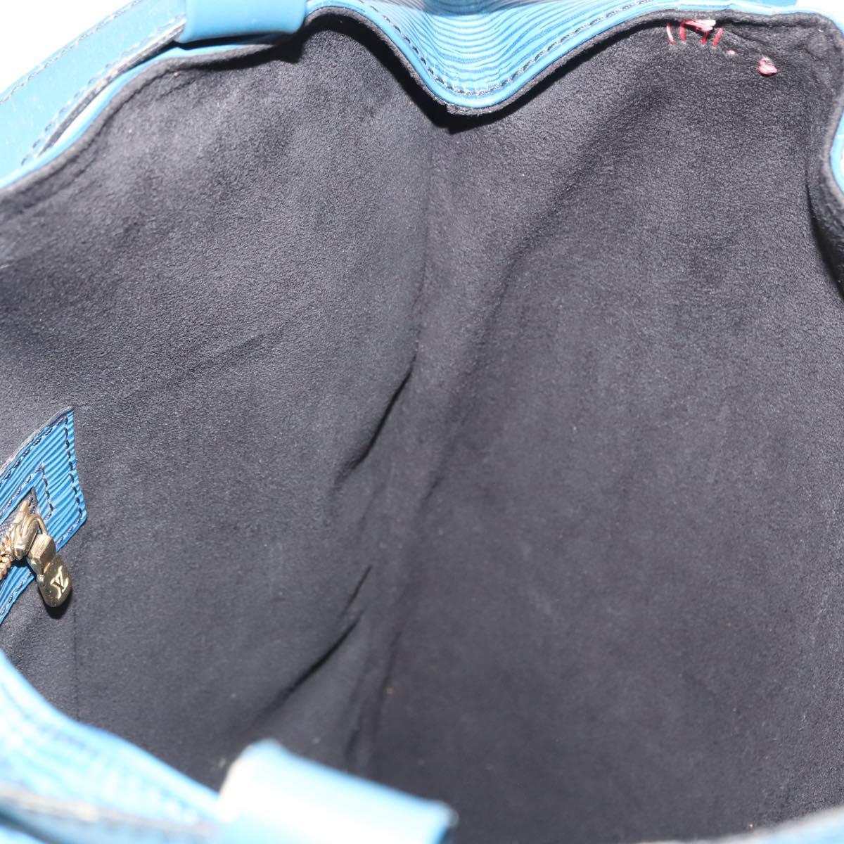 LOUIS VUITTON Epi Randonnee GM Shoulder Bag Blue M43085 LV Auth 148058