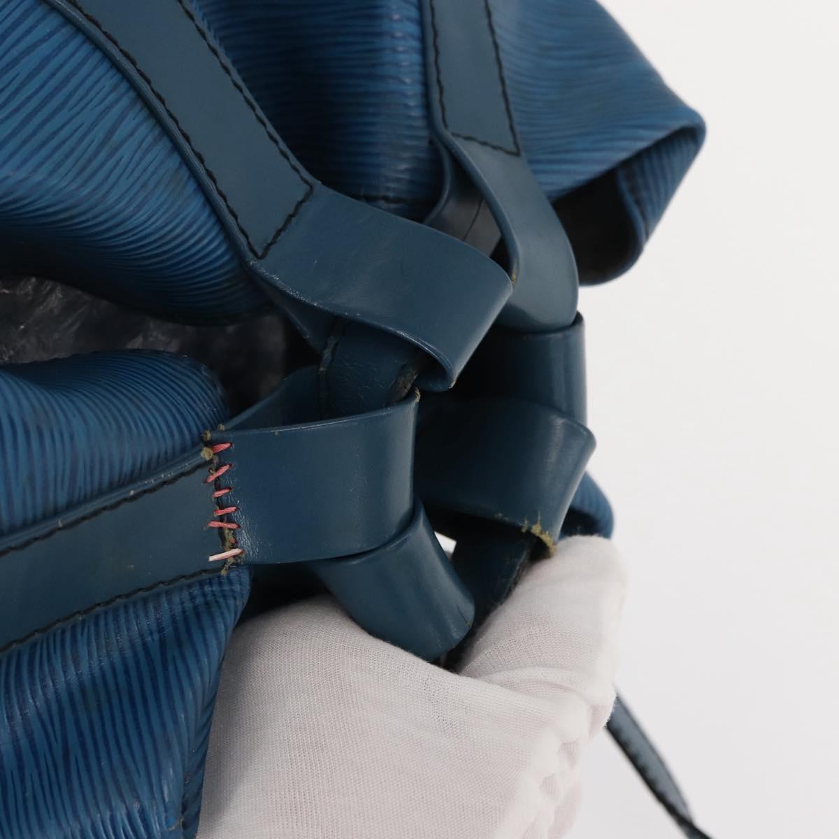 LOUIS VUITTON Epi Randonnee GM Shoulder Bag Blue M43085 LV Auth 148058