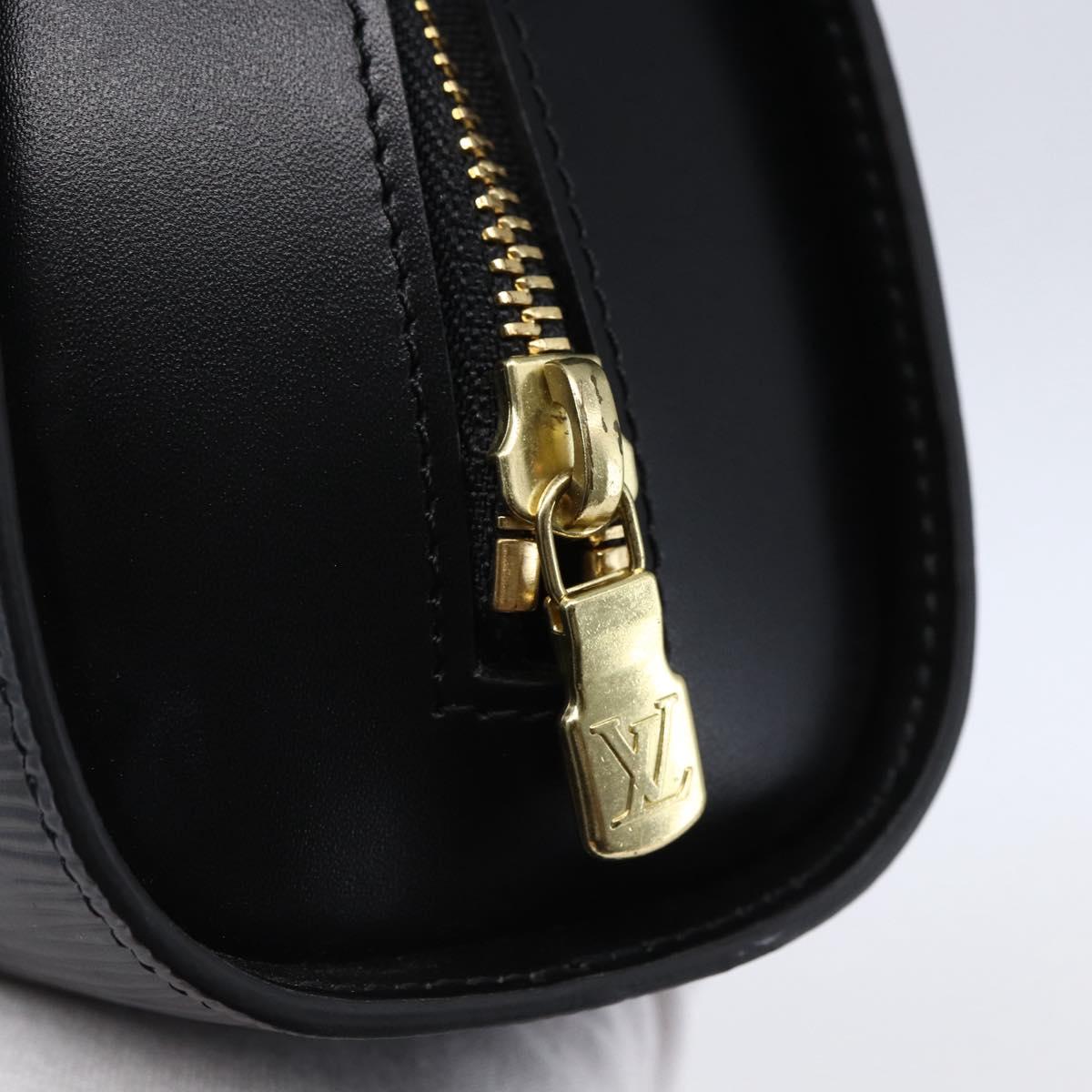 LOUIS VUITTON Epi Dauphine GM Cosmetic Pouch Black M48432 LV Auth 148068