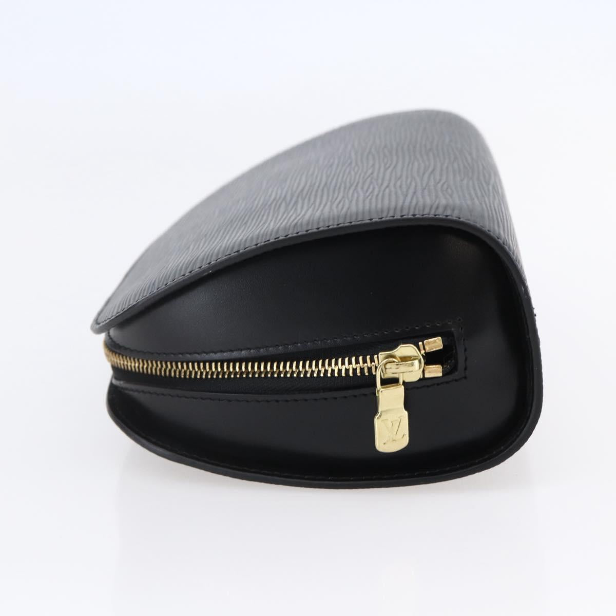 LOUIS VUITTON Epi Dauphine GM Cosmetic Pouch Black M48432 LV Auth 148068