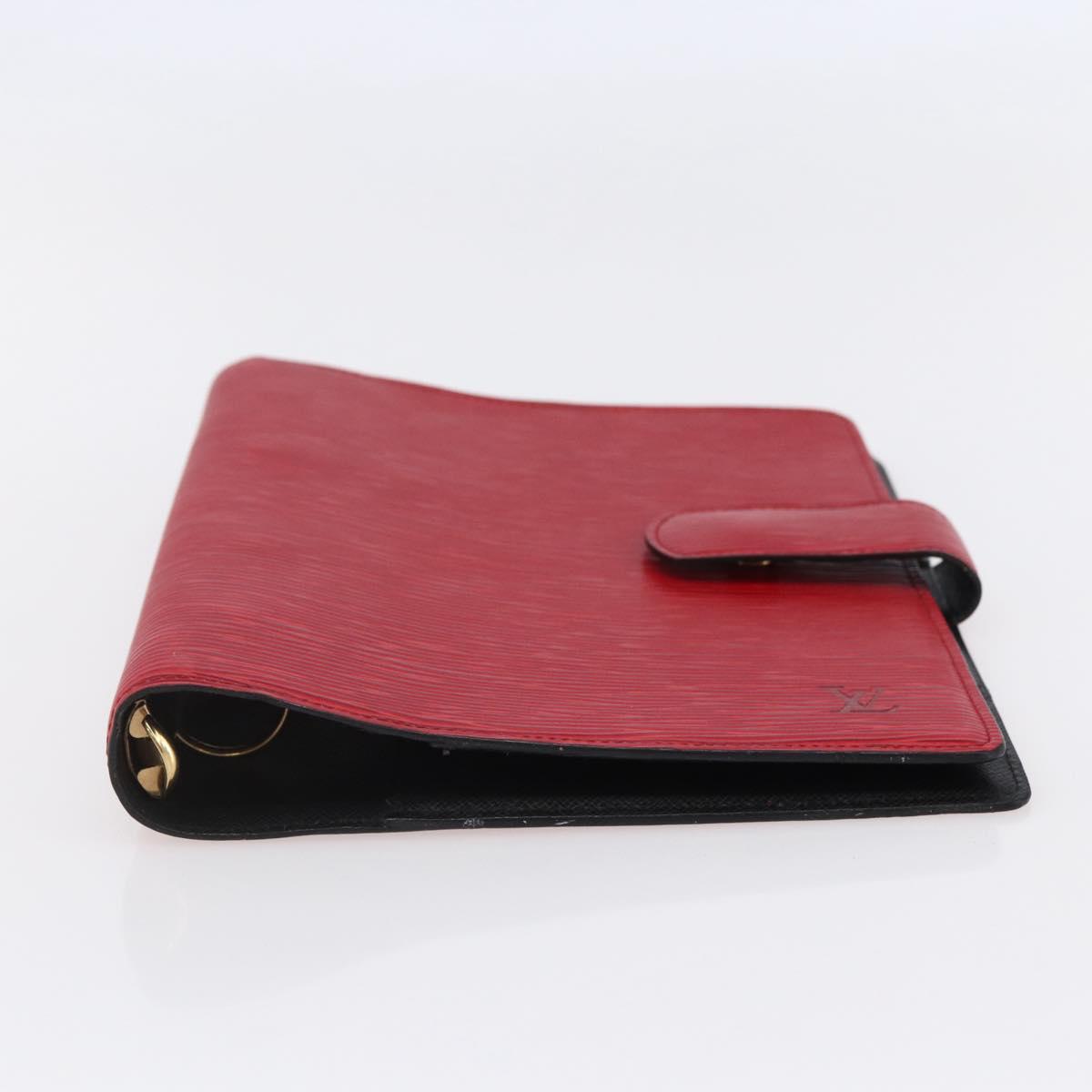 LOUIS VUITTON Epi Agenda GM Day Planner Cover Red R20217 LV Auth 148069
