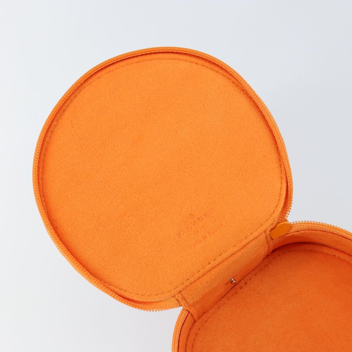 LOUIS VUITTON Epi Ecrin Bijoux 12 Jewelry Box Orange Mandarin LV Auth 148070