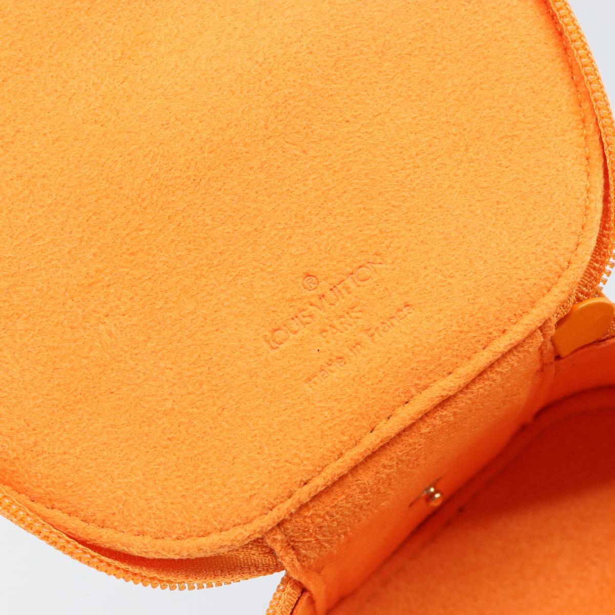 LOUIS VUITTON Epi Ecrin Bijoux 12 Jewelry Box Orange Mandarin LV Auth 148070