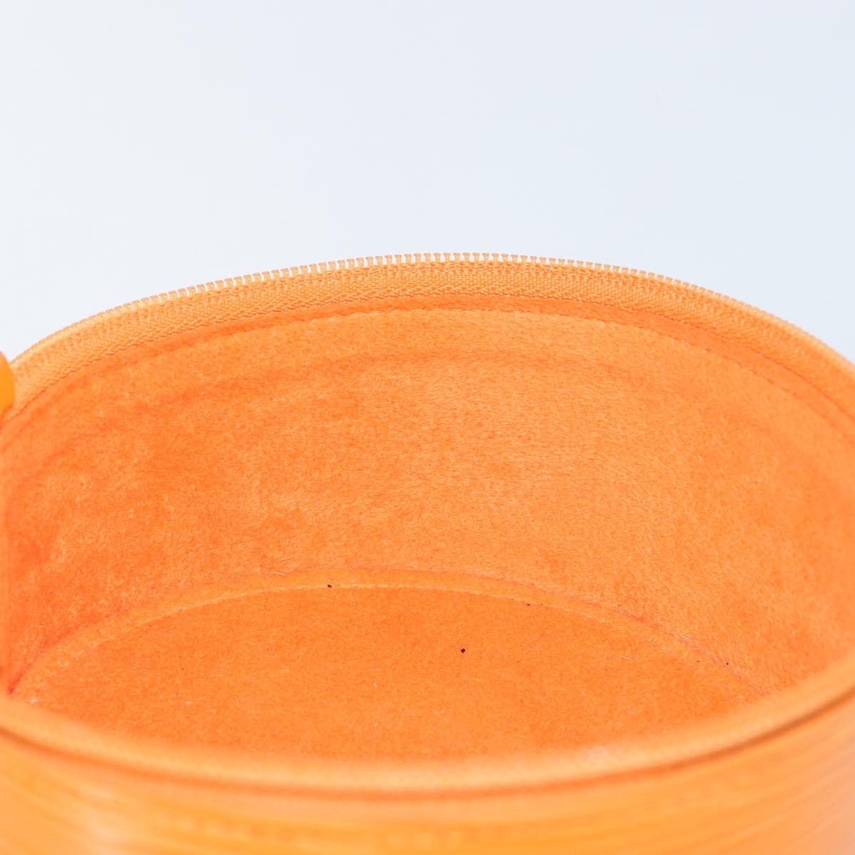 LOUIS VUITTON Epi Ecrin Bijoux 12 Jewelry Box Orange Mandarin LV Auth 148070