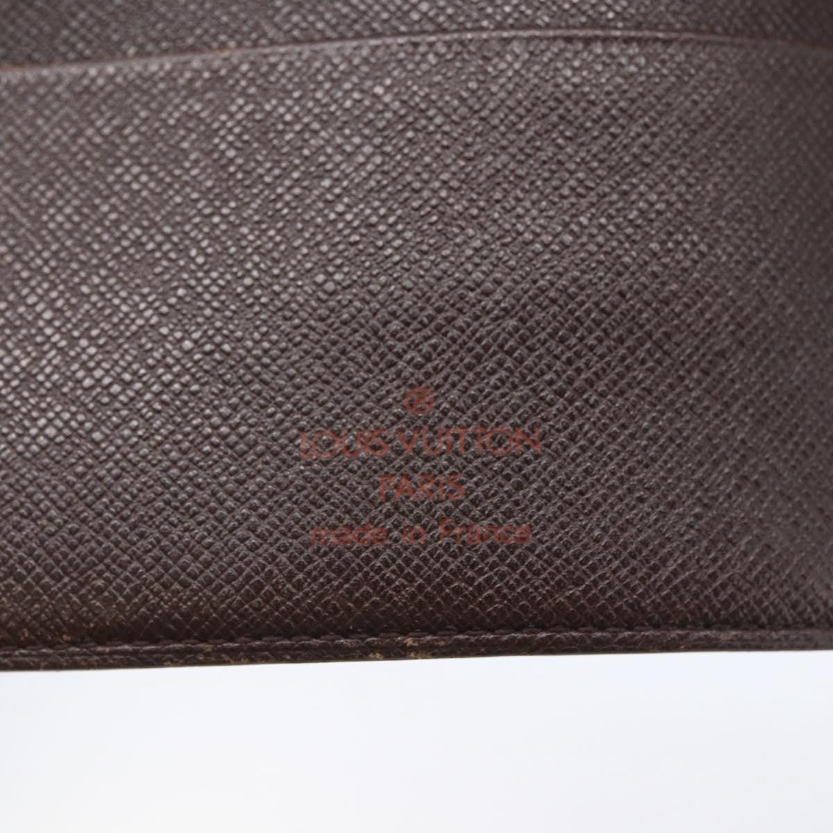 LOUIS VUITTON Damier Ebene Agenda MM Day Planner Cover R20240 LV Auth 148072