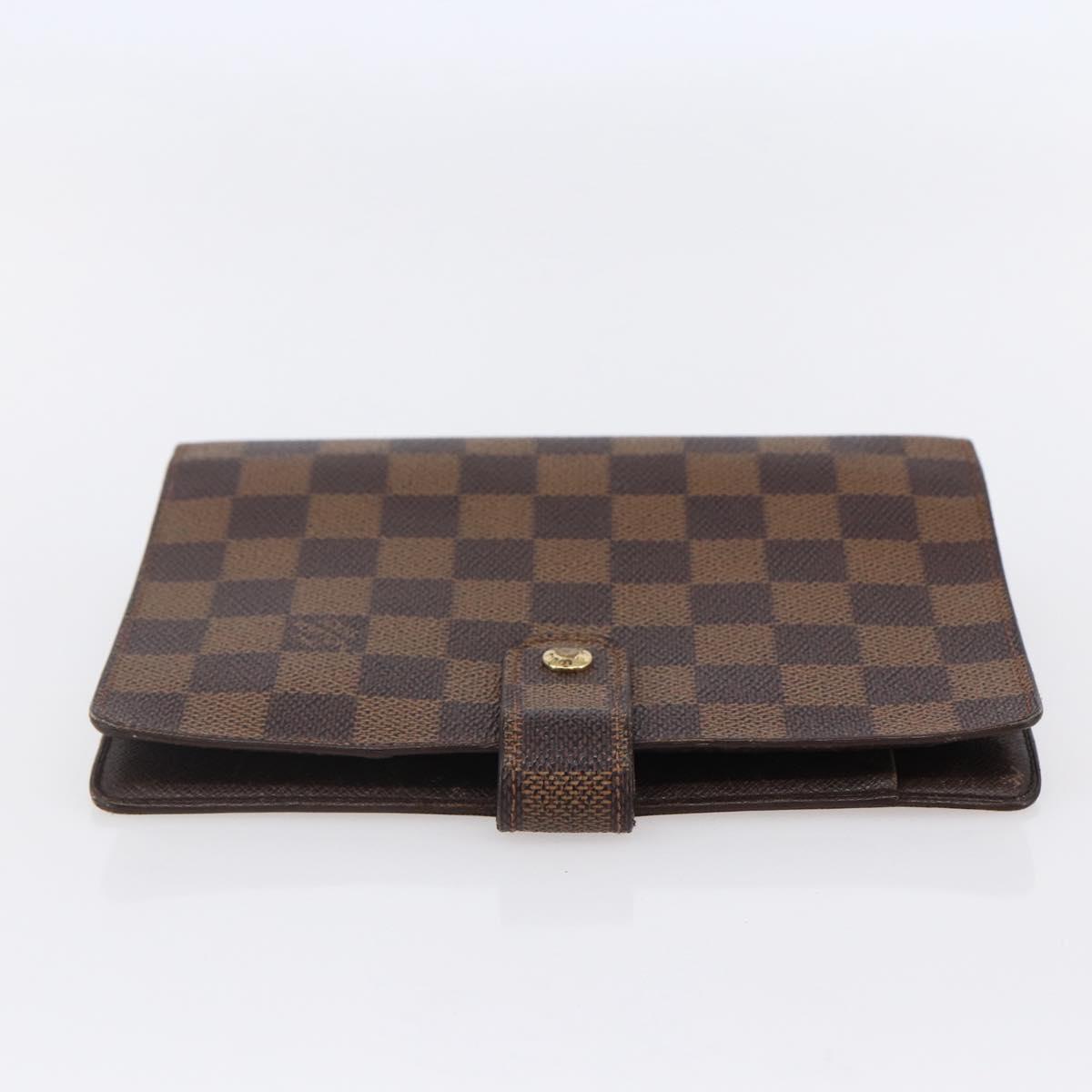 LOUIS VUITTON Damier Ebene Agenda MM Day Planner Cover R20240 LV Auth 148072