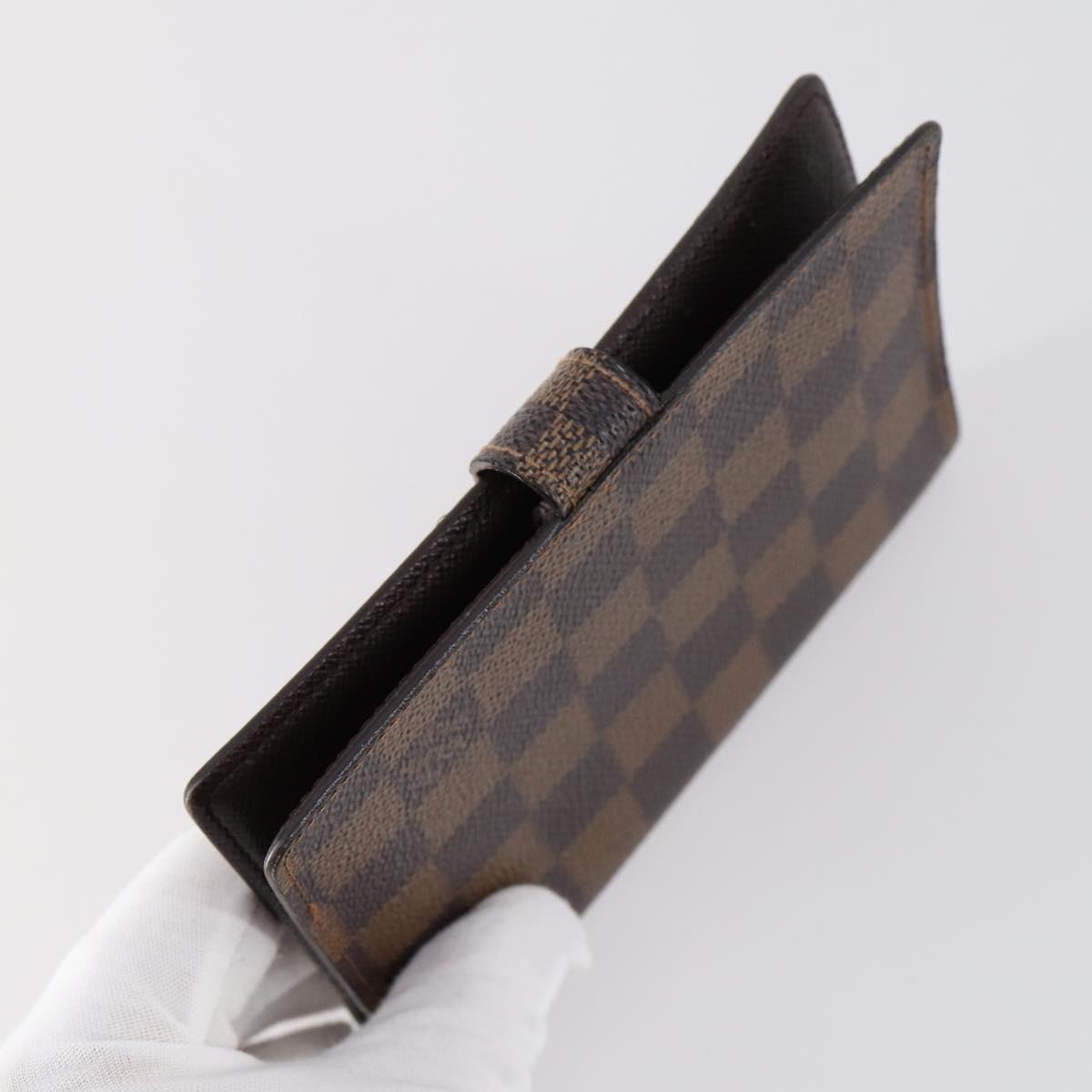 LOUIS VUITTON Damier Ebene Agenda PM Day Planner Cover 2Set R20700 Auth 148073