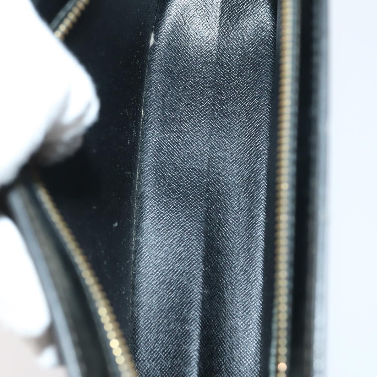 LOUIS VUITTON Epi Monogram Clutch Bag 4Set Black LV Auth 148075