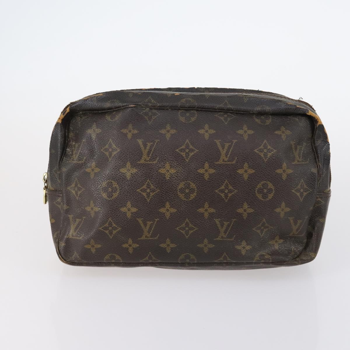 LOUIS VUITTON Epi Monogram Clutch Bag 4Set Black LV Auth 148075