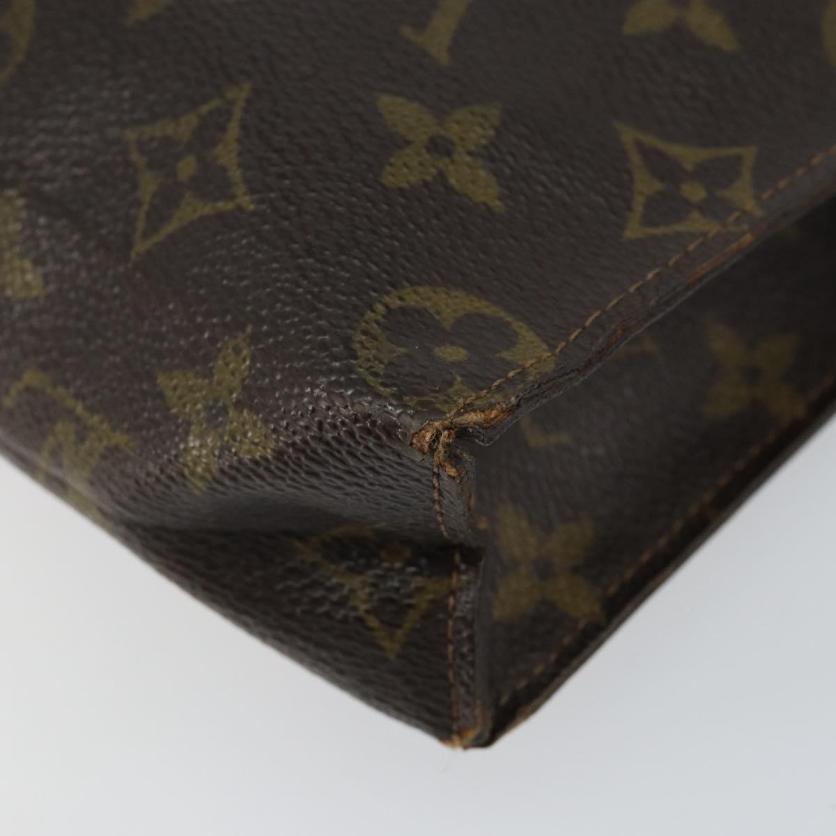 LOUIS VUITTON Monogram Poche Toilette 26 Pouch M47542 LV Auth 148091