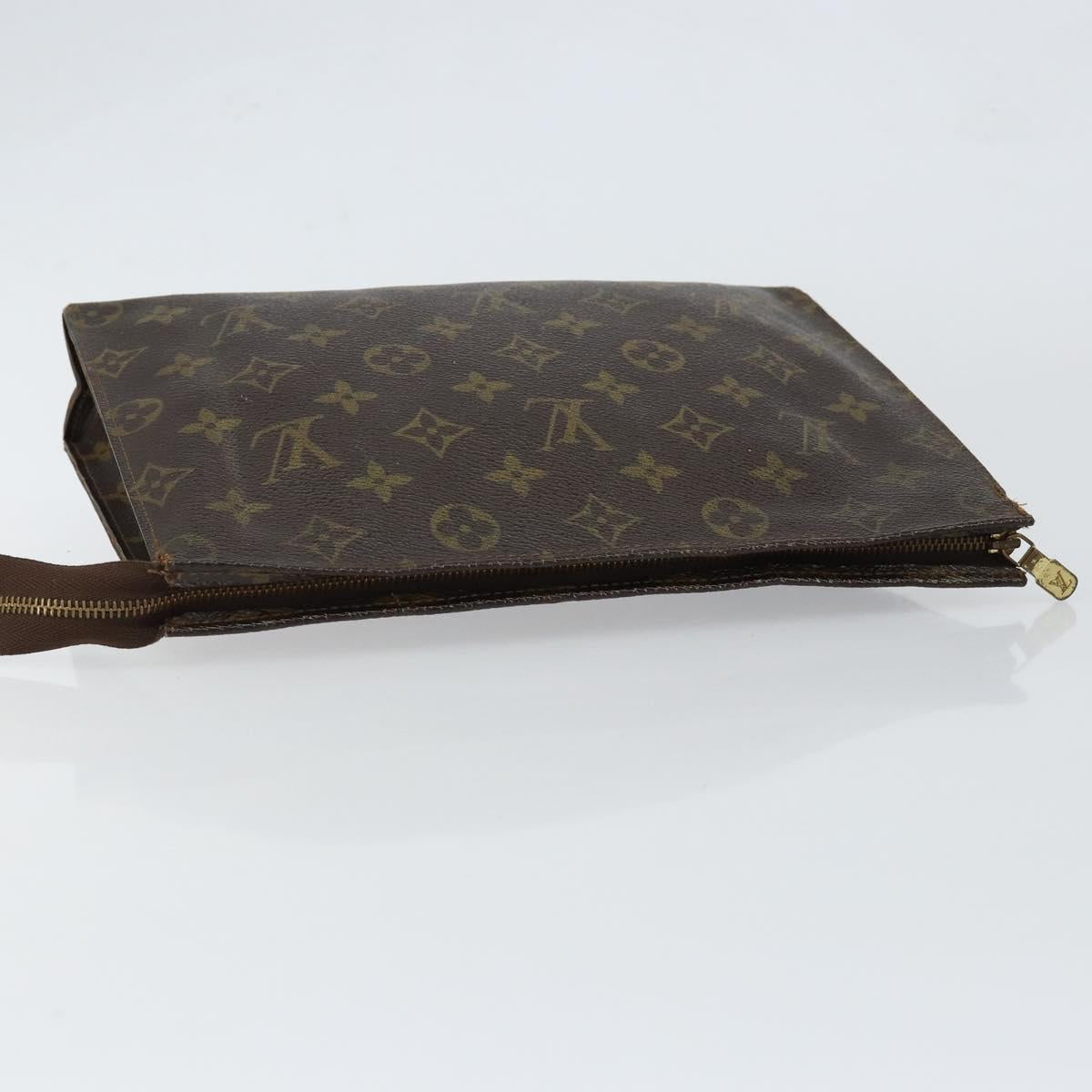 LOUIS VUITTON Monogram Poche Toilette 26 Pouch M47542 LV Auth 148091