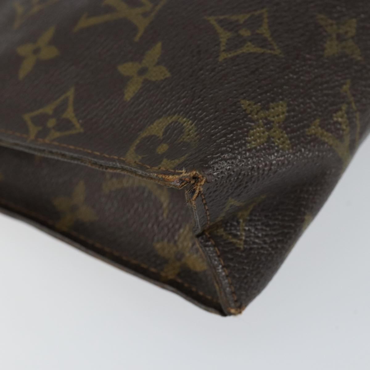 LOUIS VUITTON Monogram Poche Toilette 26 Pouch M47542 LV Auth 148091
