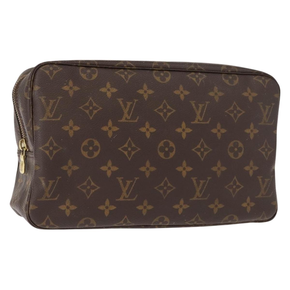 LOUIS VUITTON Monogram Trousse Toilette 28 Clutch Bag M47522 LV Auth 148093